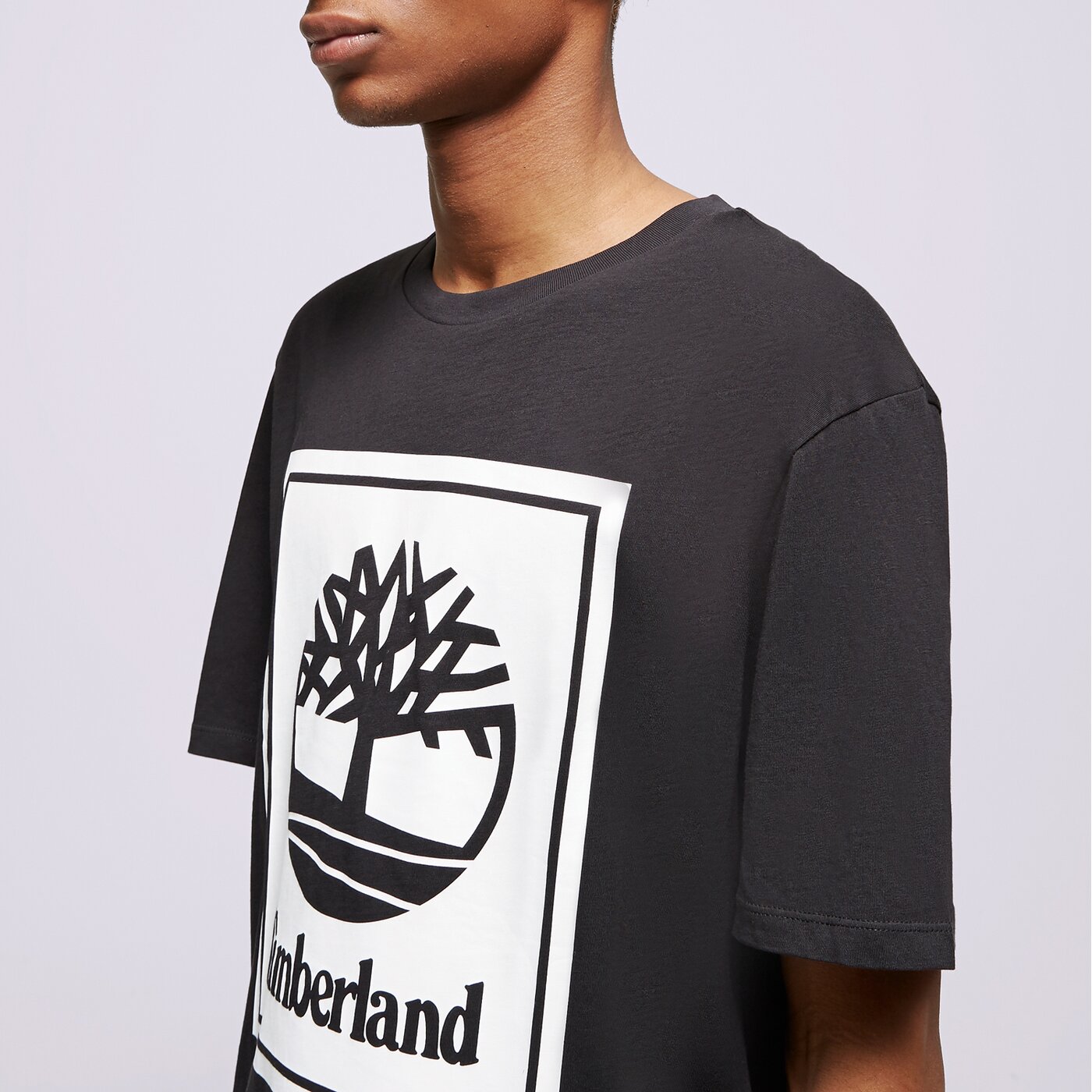 Мъжка тениска TIMBERLAND ТЕНИСКА SS FRONT STACK tb0a6cbtn921 цвят черен