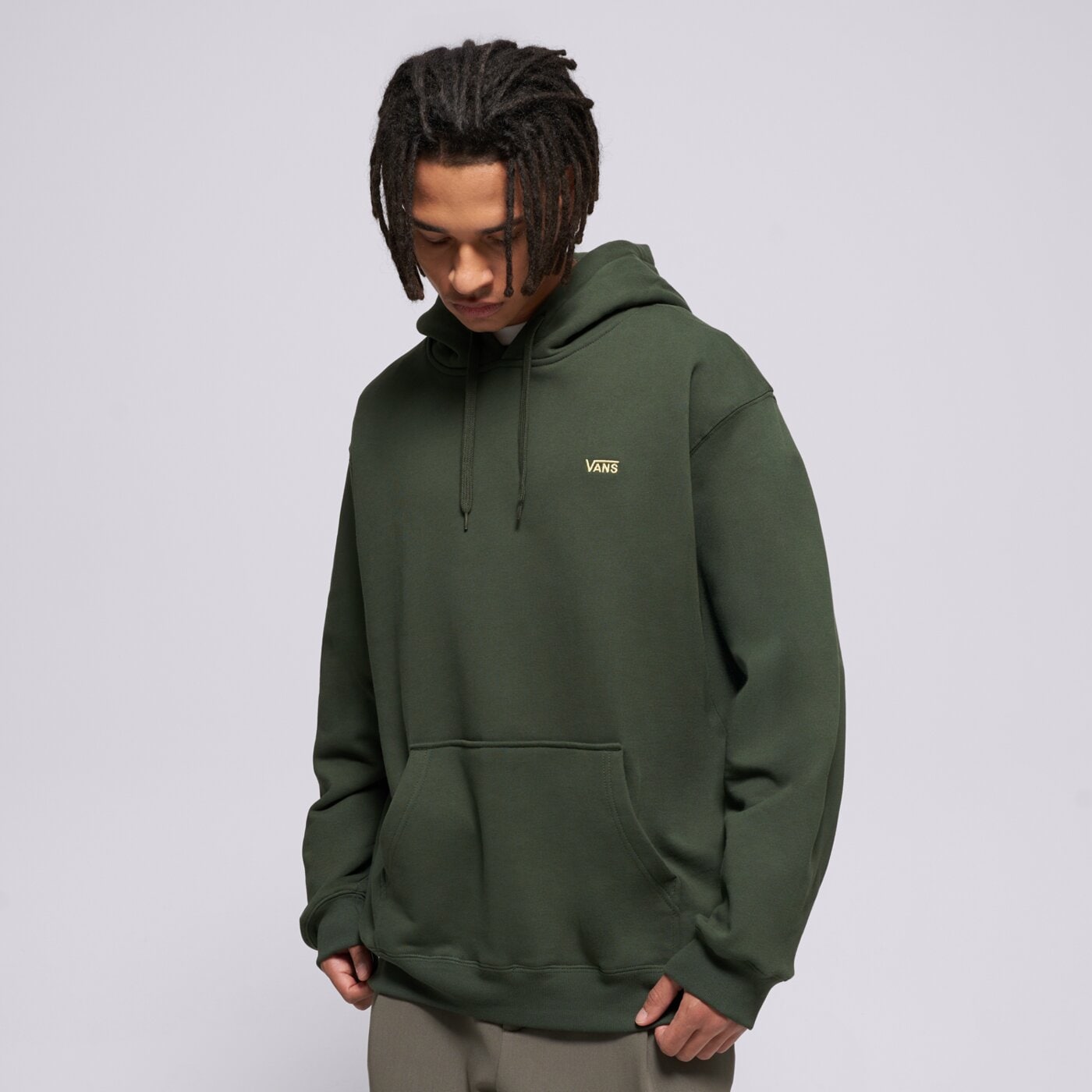 Мъжки суичър VANS СУИТЧЪР С КАЧУЛКА LEFT CHEST II LOOSE PO vn000p21emu1 цвят зелен