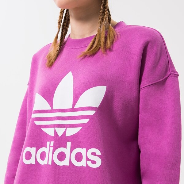 Дамски суичър ADIDAS СУИТЧЪР TRF CREW SWEAT hl6676 цвят виолетов