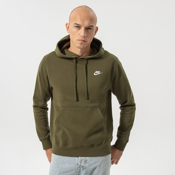 Мъжки суичър NIKE СУИТЧЪР С КАЧУЛКА SPORTSWEAR CLUB FLEECE bv2654-327 цвят каки