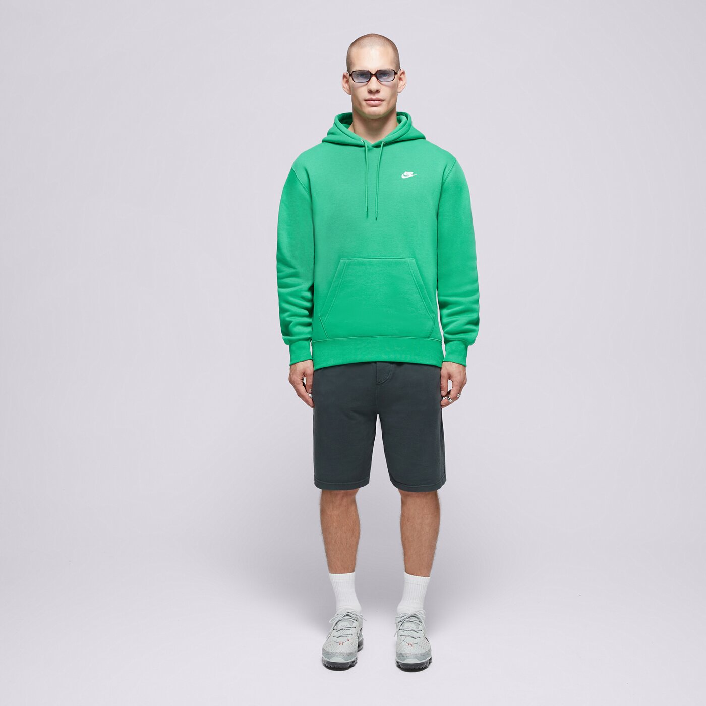 Мъжки суичър NIKE СУИТЧЪР С КАЧУЛКА M NK CLUB BB PO HOODIE fn3859-324 цвят зелен