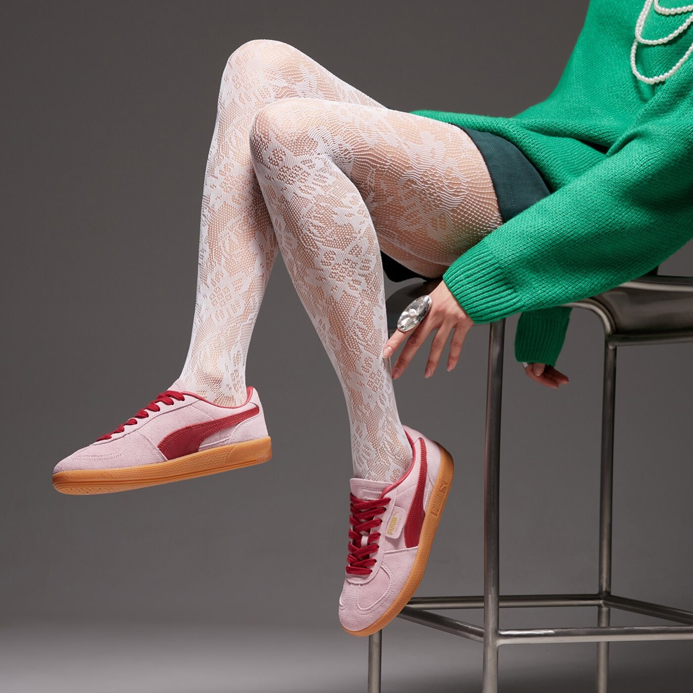 Дамски маратонки PUMA PALERMO 39646350 цвят розов