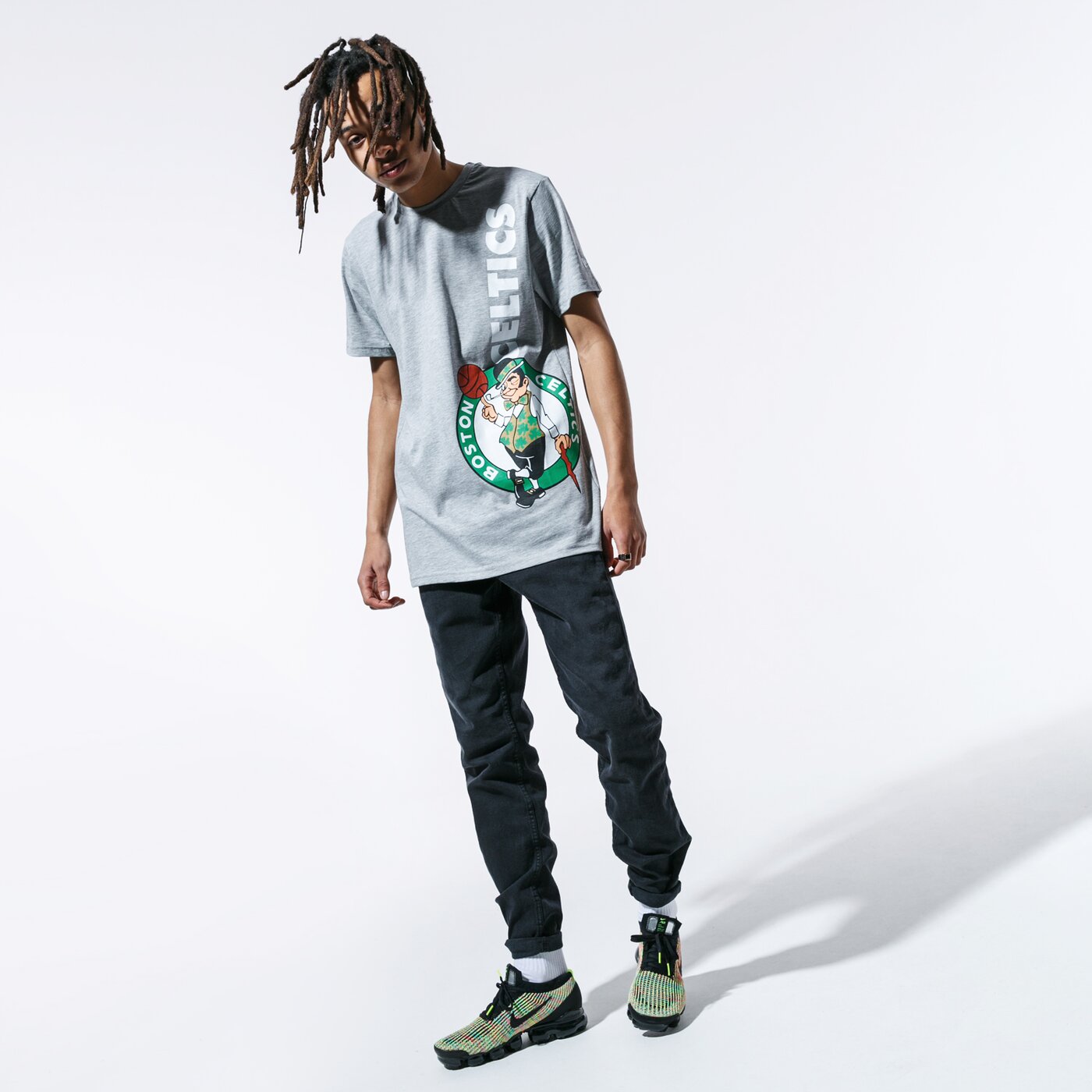 Мъжка тениска NEW ERA ТЕНИСКА SS NBA TEAM TEE BOSCEL LGH 12033446 цвят сив