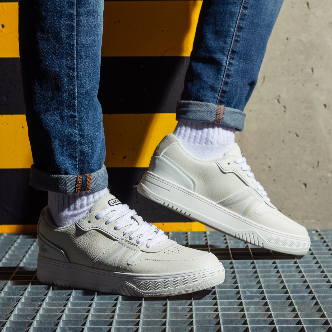 Мъжки маратонки LACOSTE L001 0321 1 SMA 742sma009265t цвят бял