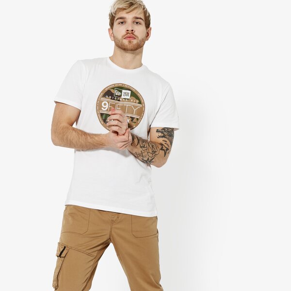 Мъжка тениска NEW ERA ТЕНИСКА SS VISR STICKR TEE NEWERA WHIWDC 11914640 цвят бял
