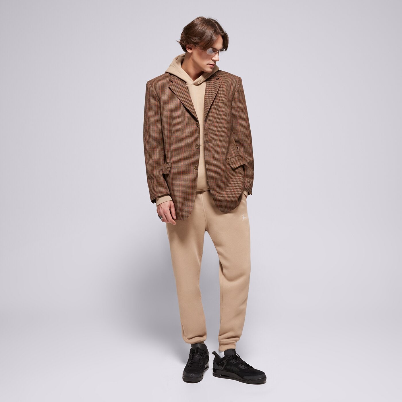 Мъжки панталони JORDAN ПАНТАЛОНИ BROOKLYN fv7277-257 цвят бежов