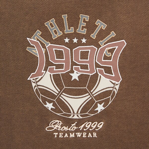 Мъжки суичър PROSTO СУИТЧЪР СЪС ЗАКОПЧАВАНЕ ZIP HOODIE ATHLETIC WASHED BR kl252mswe2071 цвят кафяв