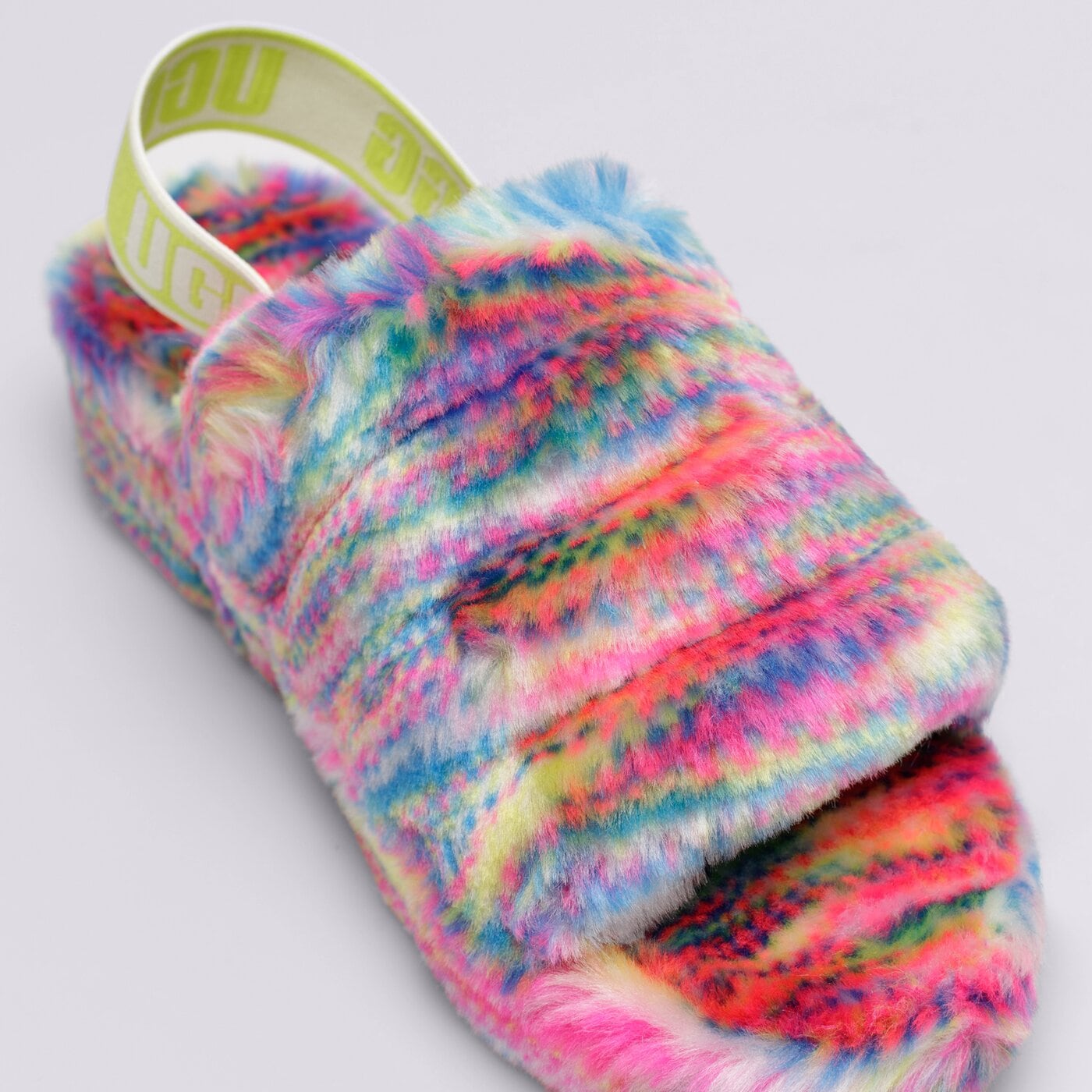 Дамски чехли и сандали UGG FLUFF YEAH PIXEL 1125007-white цвят бял