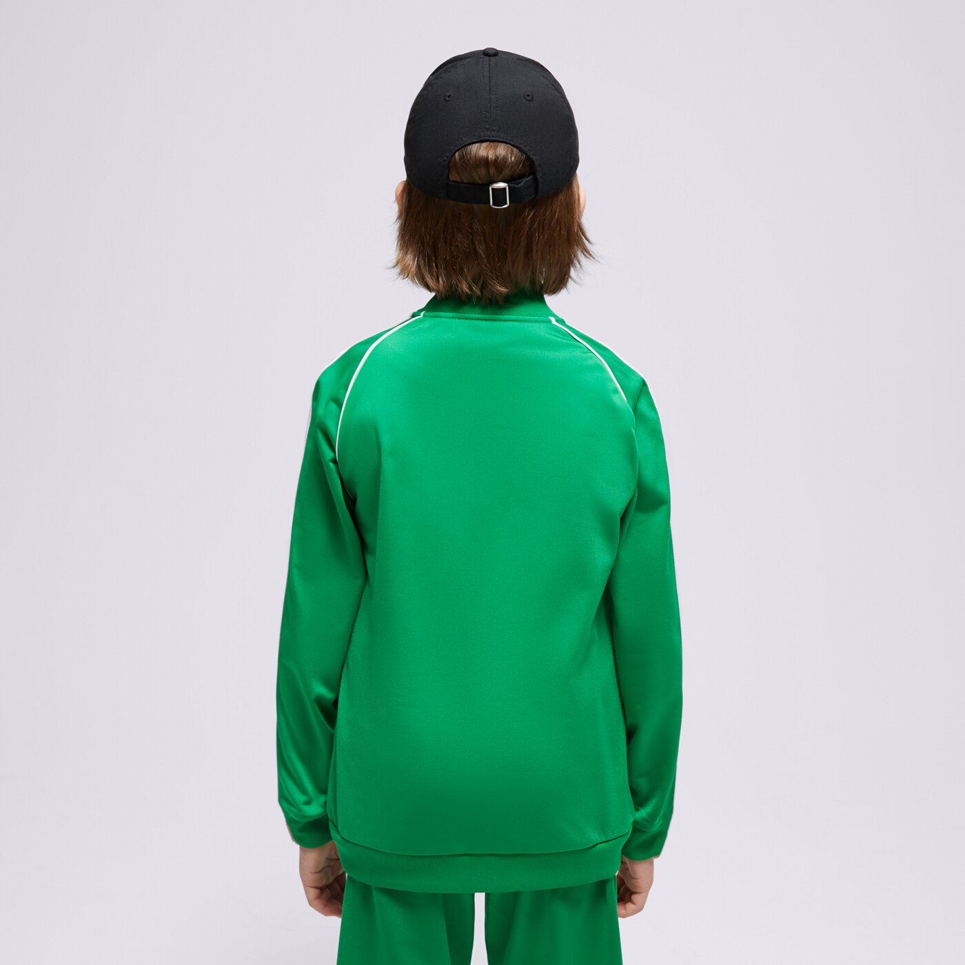 Детски суичър ADIDAS СУИТЧЪР СЪС ЗАКОПЧАВАНЕ SST TRACK ТОП BOY in4744 цвят зелен