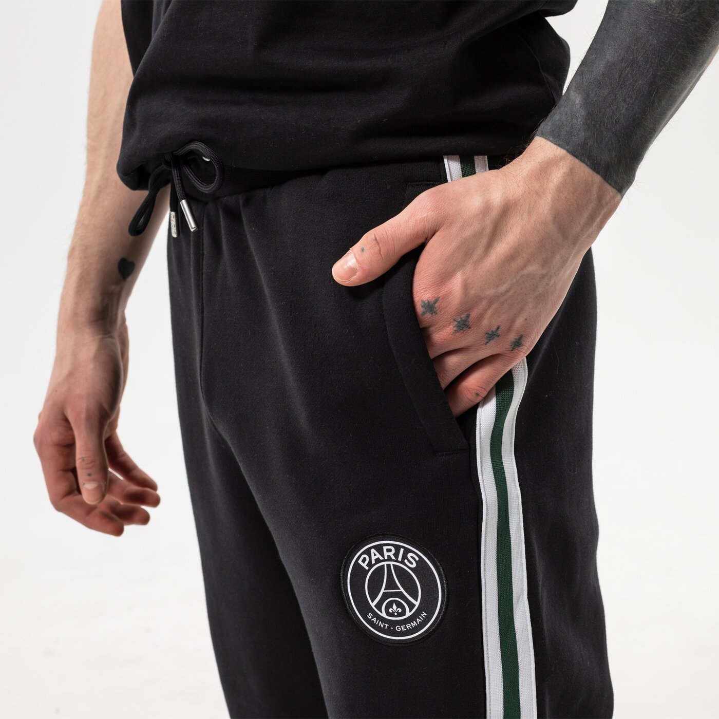 Мъжки панталони JORDAN ПАНТАЛОНИ PARIS SAINT-GERMAIN db6502-010 цвят черен