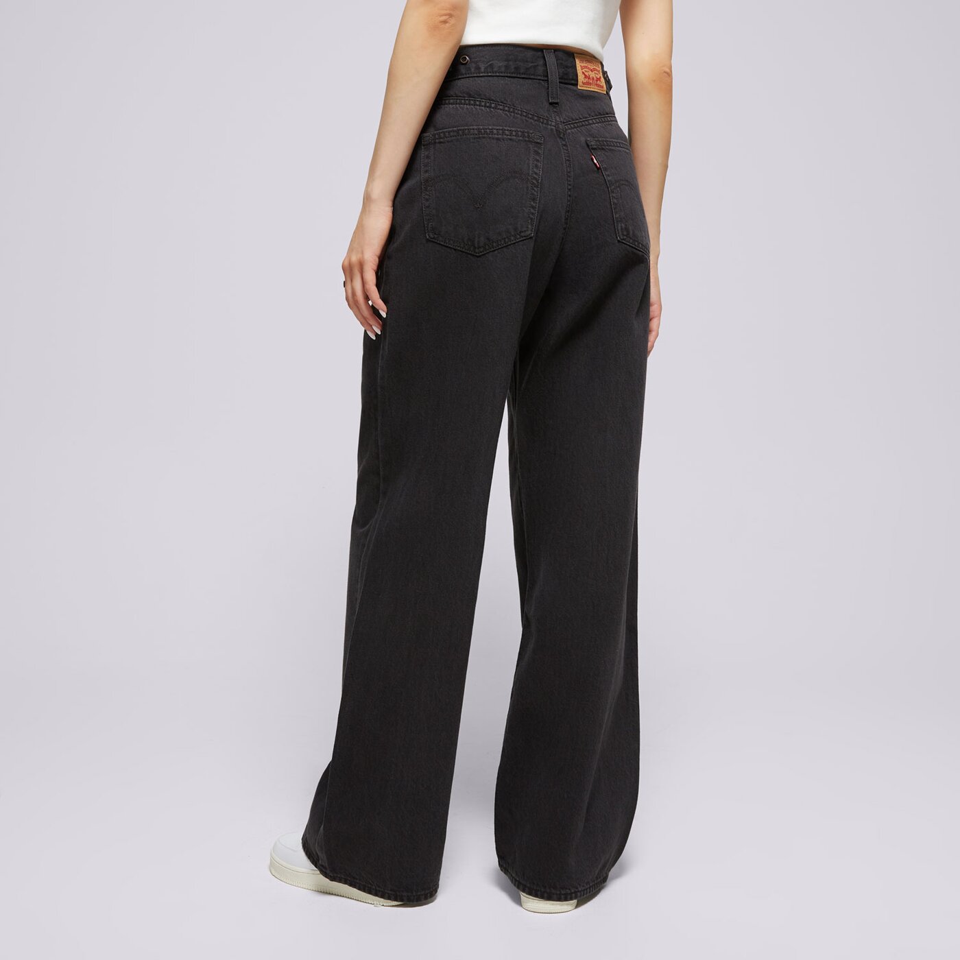 Дамски панталони LEVI'S ПАНТАЛОНИ CINCH BAGGY 001up-0003 цвят черен