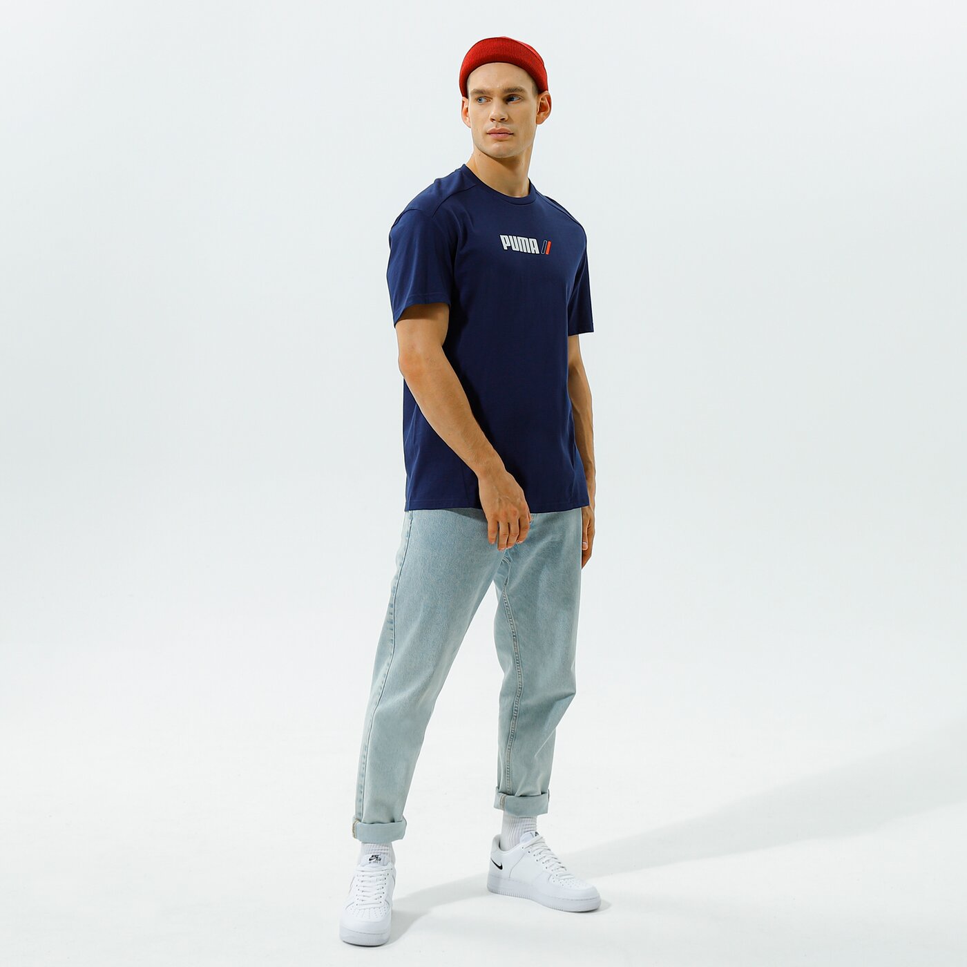 Мъжка тениска PUMA ТЕНИСКА RAD/CAL TEE - PEACOAT 58938506 цвят тъмносин