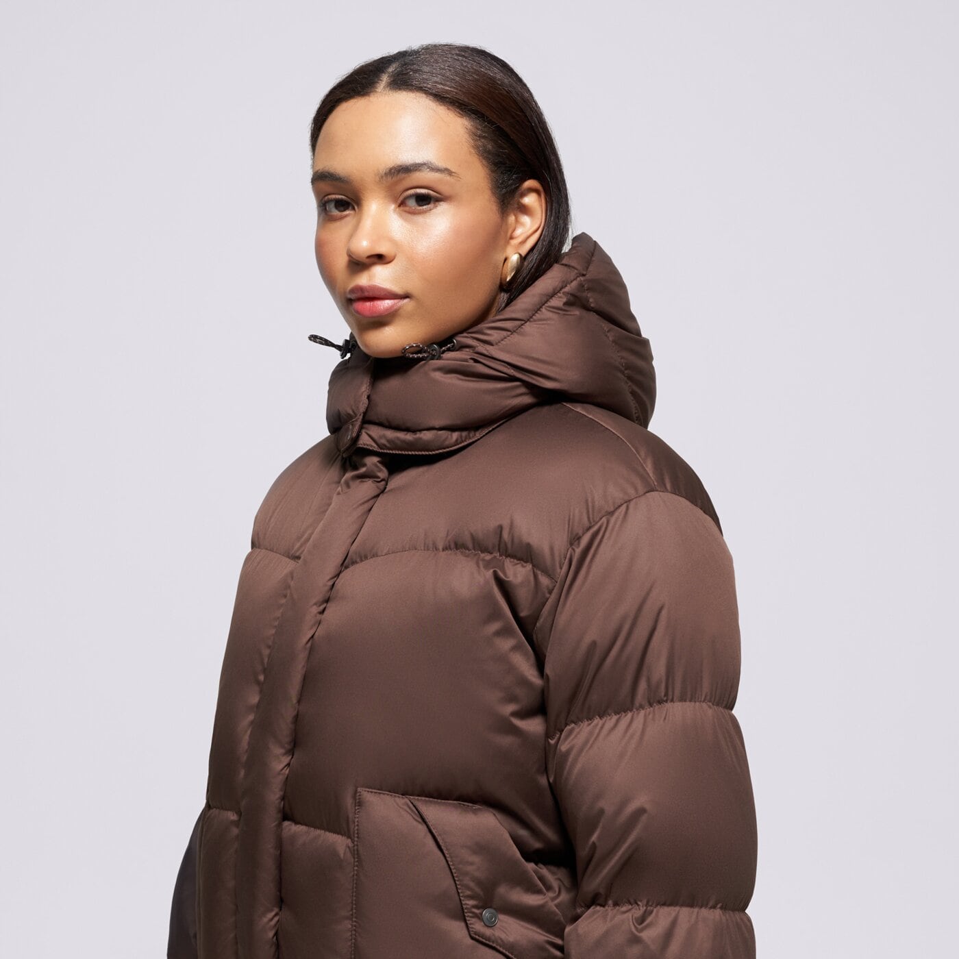 Дамско зимно яке LEVI'S ЯКЕ ПУХЕН WESTERN BUBBLE SHORTIE BROWNS 003md-0006 цвят кафяв