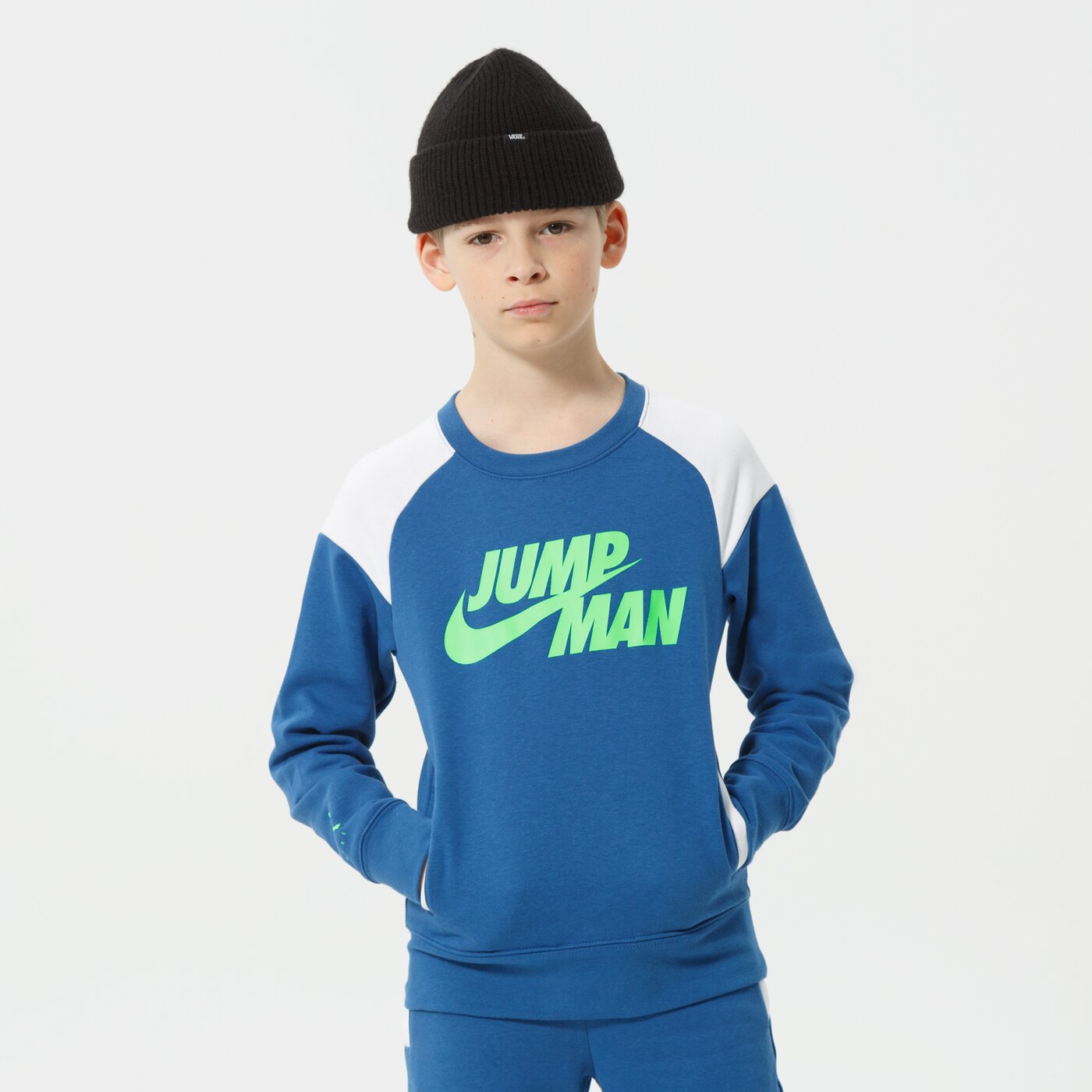 Детски суичър NIKE СУИТЧЪР С КАЧУЛКА B NSW HBR STMNT HOODED PO BOY dm8092-407 цвят син