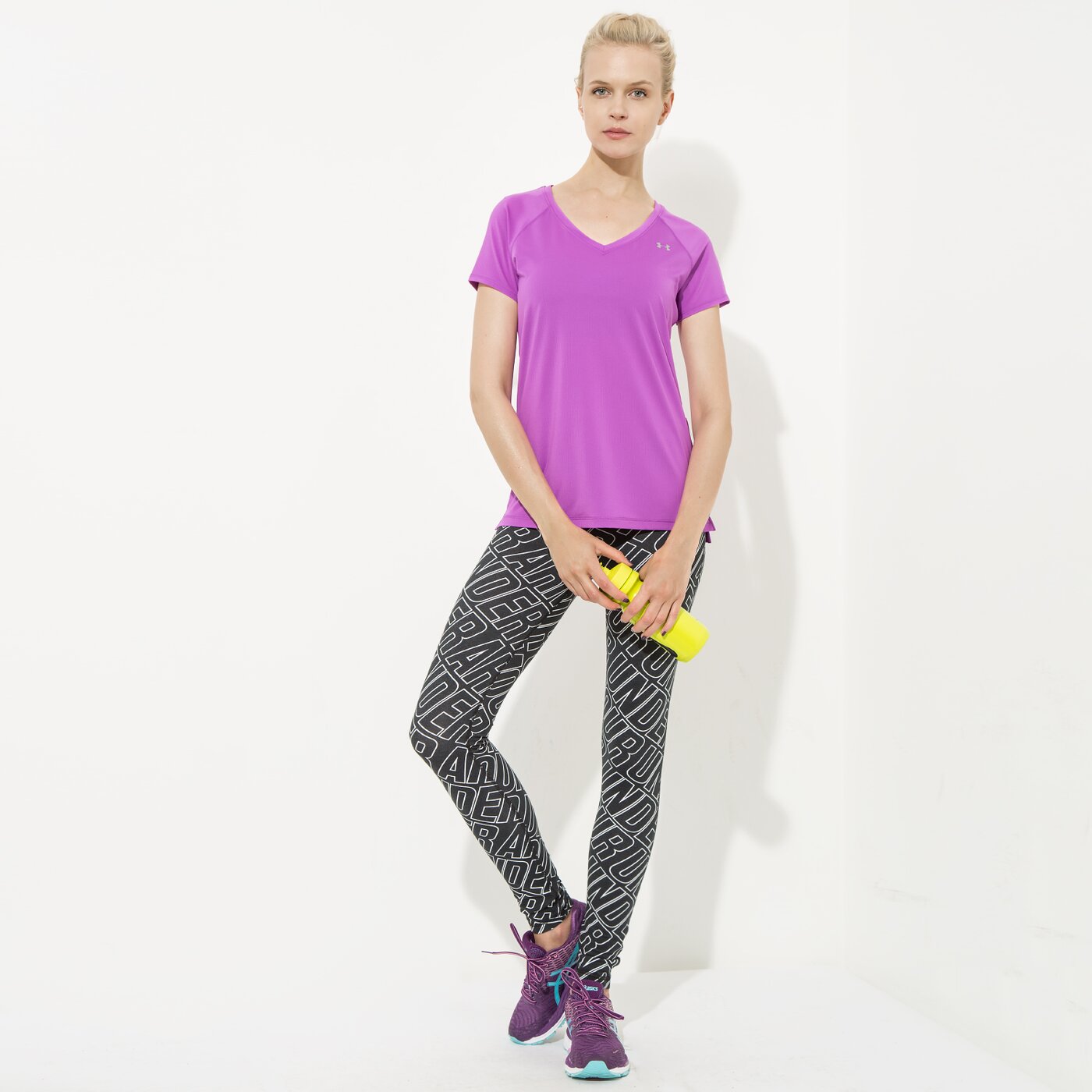 Дамски панталони UNDER ARMOUR КЛИН FAVORITE ALL OVER 1271675001 цвят черен