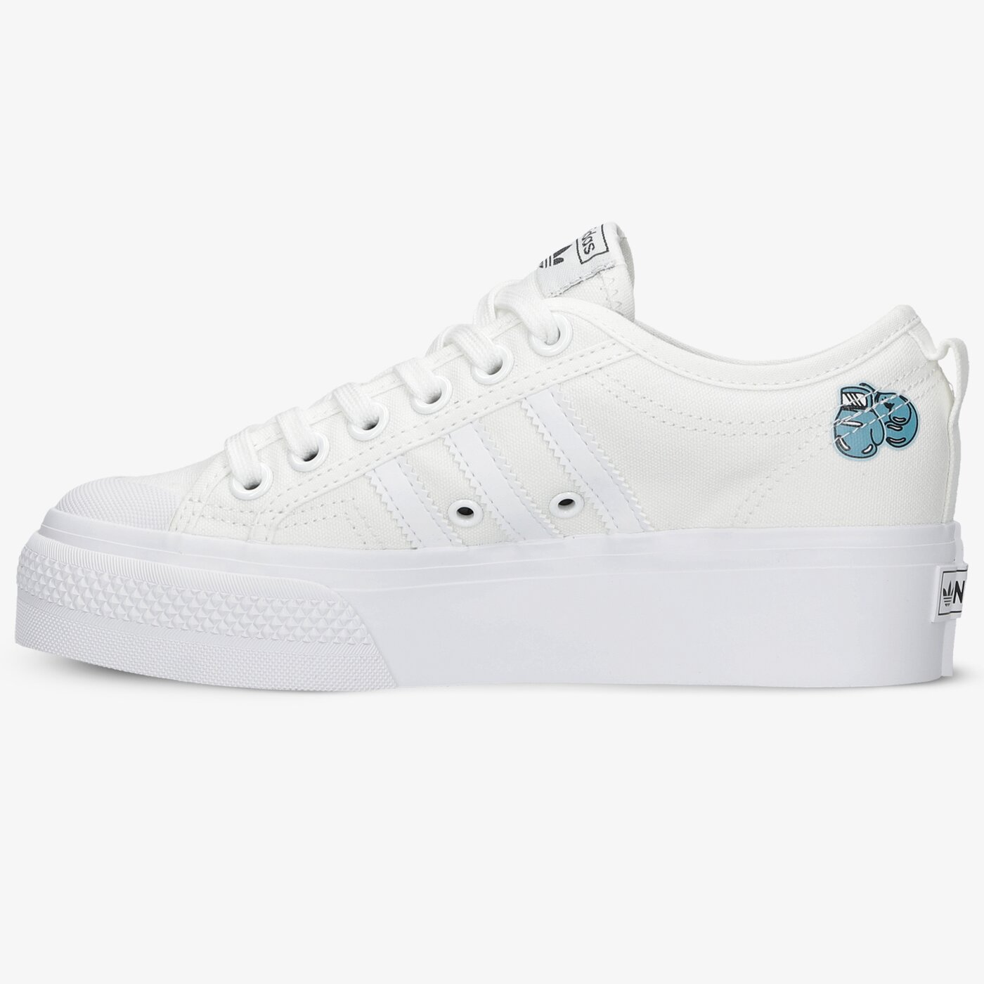 Детски маратонки ADIDAS NIZZA PLATFORM J fy2531 цвят бял