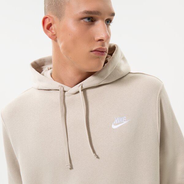 Мъжки суичър NIKE СУИТЧЪР С КАЧУЛКА SPORTSWEAR CLUB FLEECE bv2654-206 цвят бежов