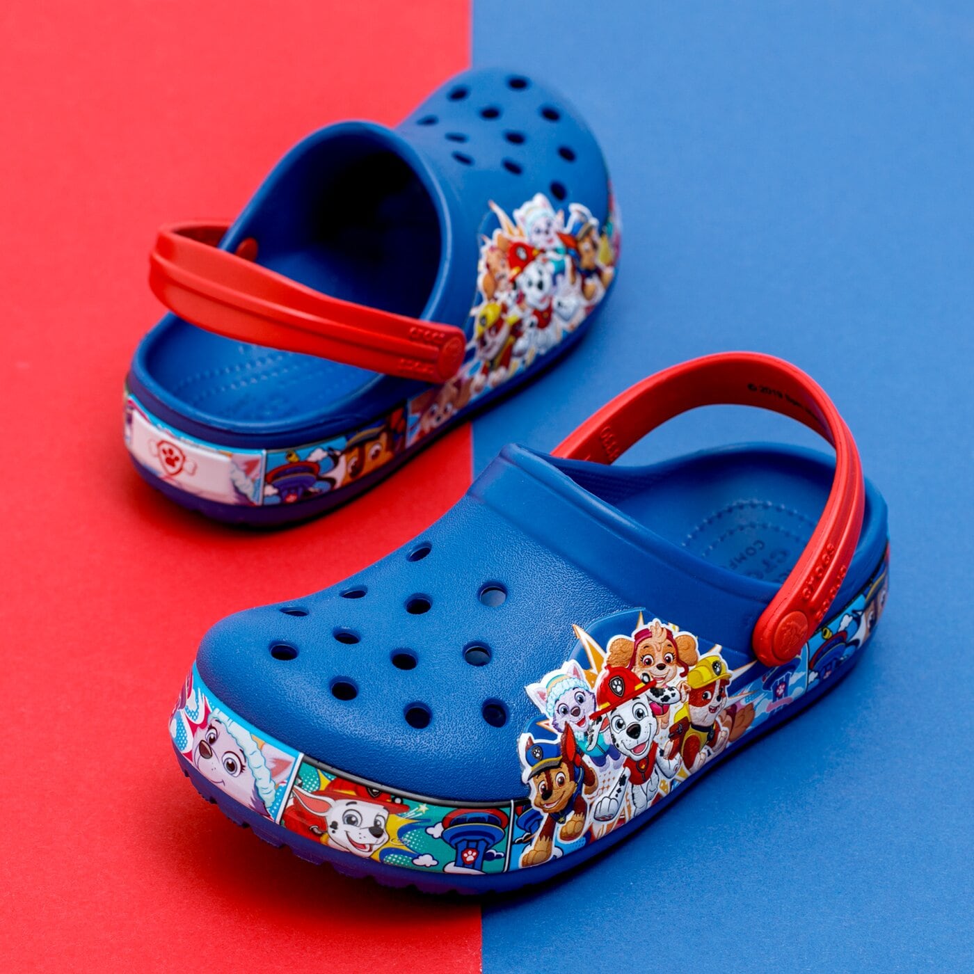 Детски чехли и сандали CROCS FL PAW PATROL BAND CLG K 2055094gx цвят син
