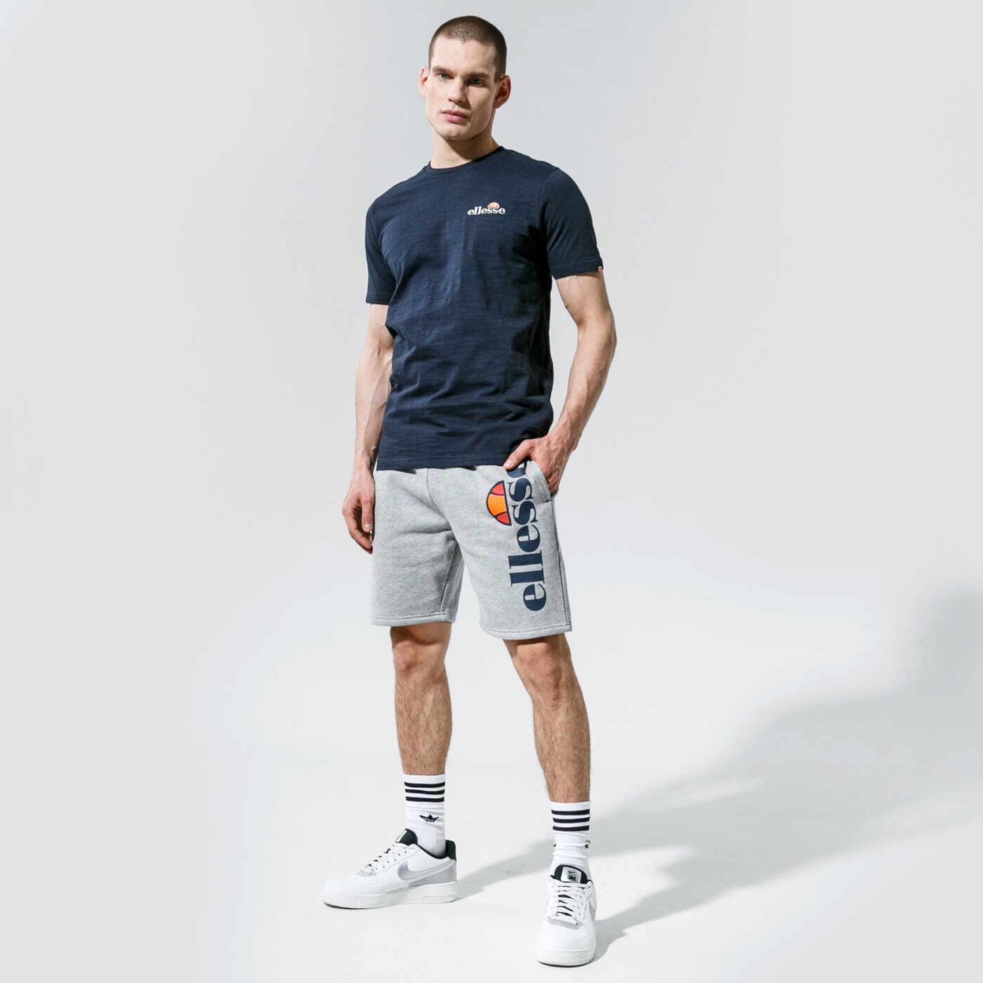 Мъжка тениска ELLESSE ТЕНИСКА MILLE TEE NAVY shj11941429 цвят тъмносин