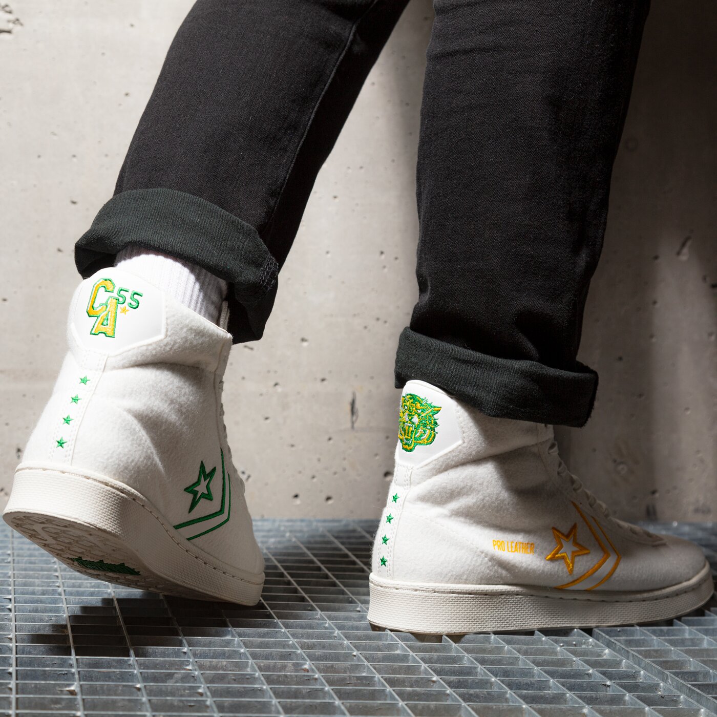 Мъжки маратонки CONVERSE PRO LEATHER GOLD STANDARD 170493c цвят бял