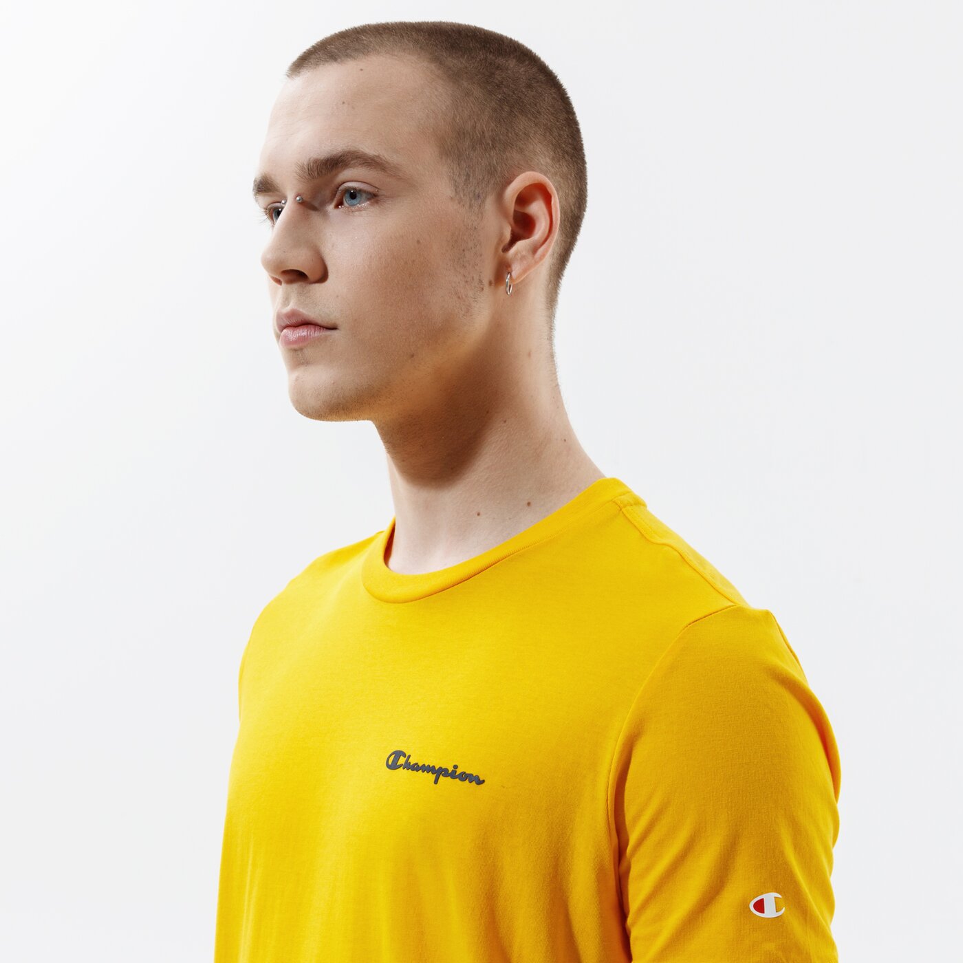 Мъжка тениска CHAMPION ТЕНИСКА CREWNECK ТЕНИСКА 214153ys058 цвят жълт