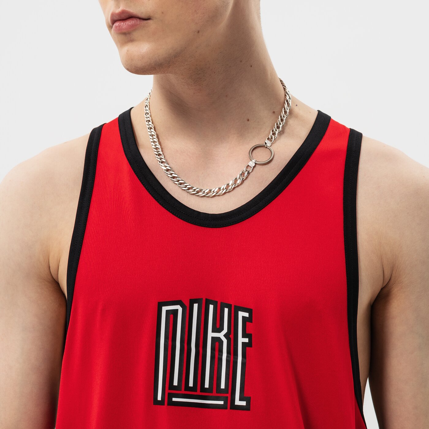 Мъжка тениска NIKE ПОТНИК M NK DF JSY STARTING FIVE NBA dh7136-657 цвят червен