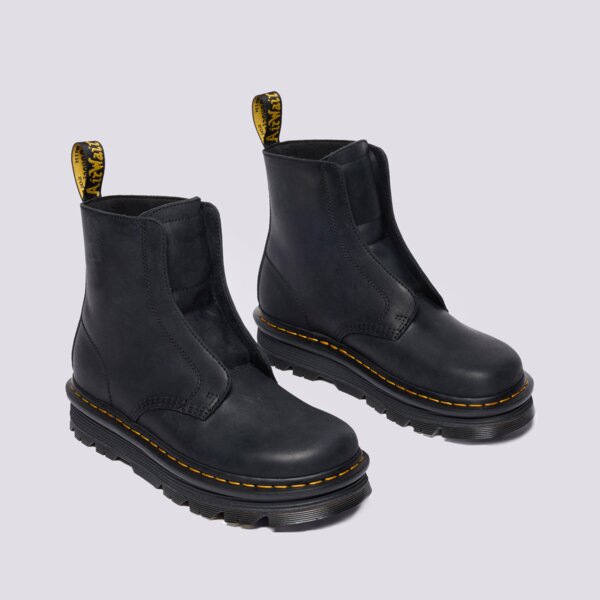 Дамски боти DR.MARTENS ZEBZAG LACE LESS LACELESS BOOT 42653001 цвят черен