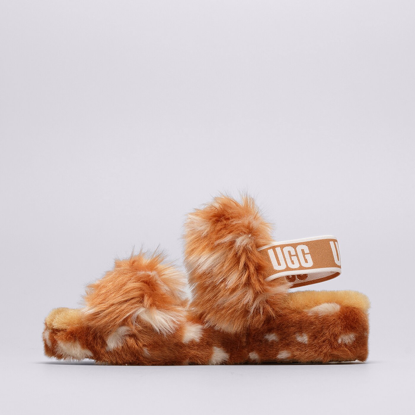 Дамски чехли и сандали UGG OH YEAH SPOTS 1118165-natural цвят бежов