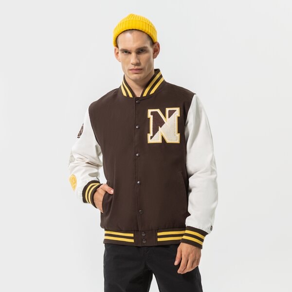 Мъжко преходно яке NEW ERA ЯКЕ HERITAGE VARSITY NE NEW ERA BRSOFW 60284780 цвят кафяв