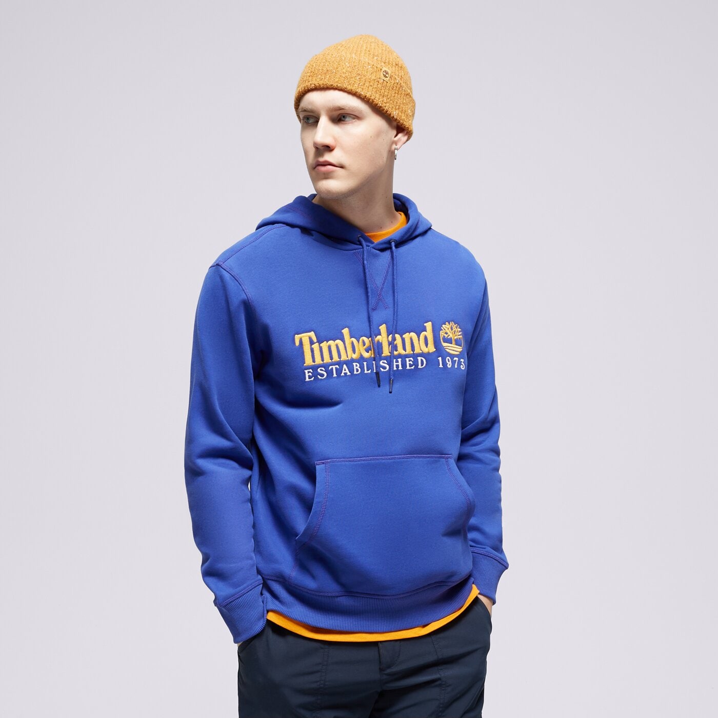 Мъжки суичър TIMBERLAND СУИТЧЪР С КАЧУЛКА LS 50TH ANNIVERSARY EST. 1973 tb0a6s5wed51 цвят син