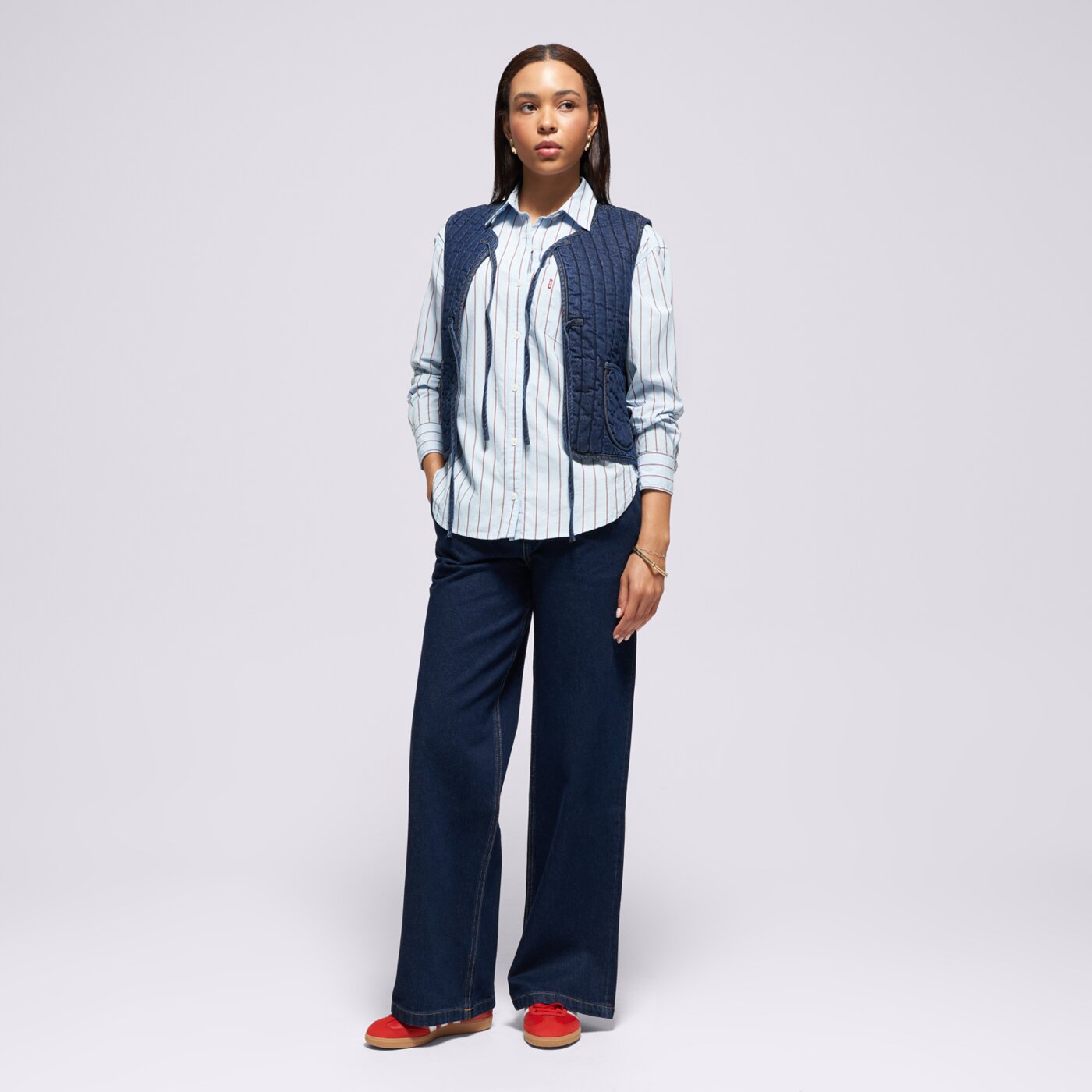  LEVI'S ЕЛЕК LOTTIE LINER VEST DARK INDIGO FLAT FINISH 003g3-0000 цвят тъмносин