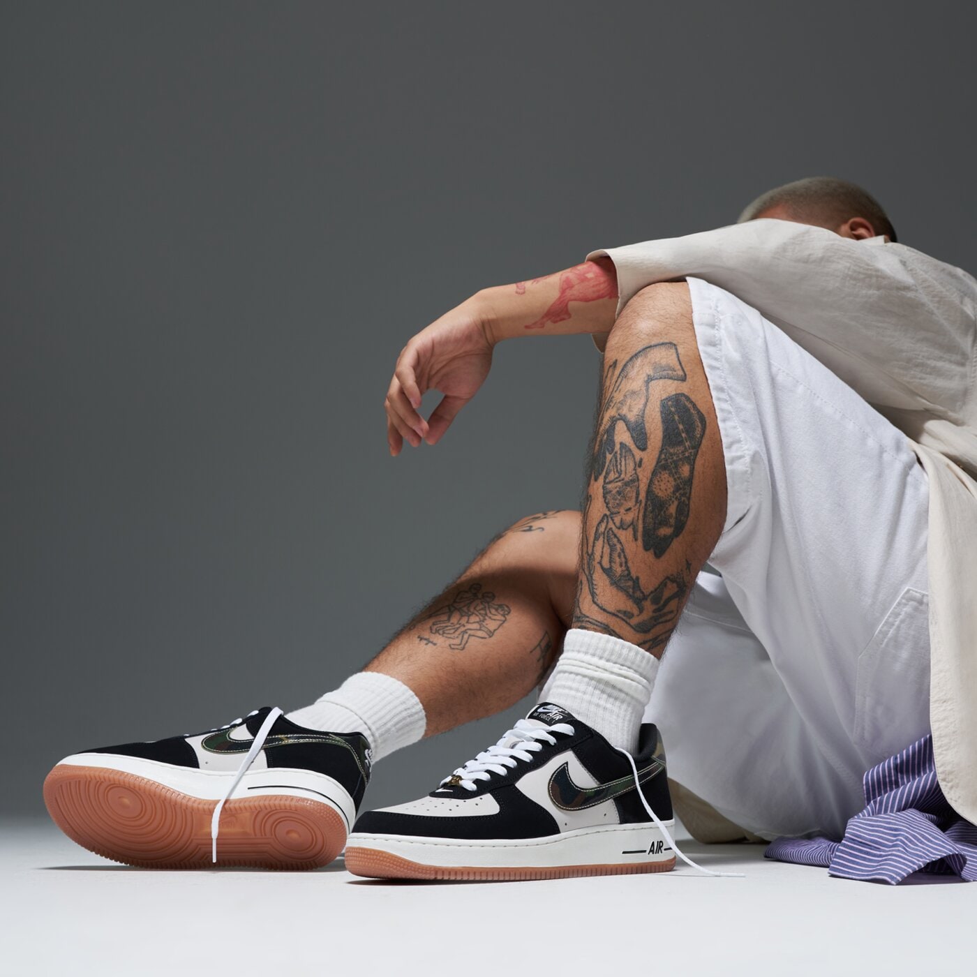 Мъжки маратонки NIKE AIR FORCE 1 LOW RETRO  hq1967-100 цвят черен