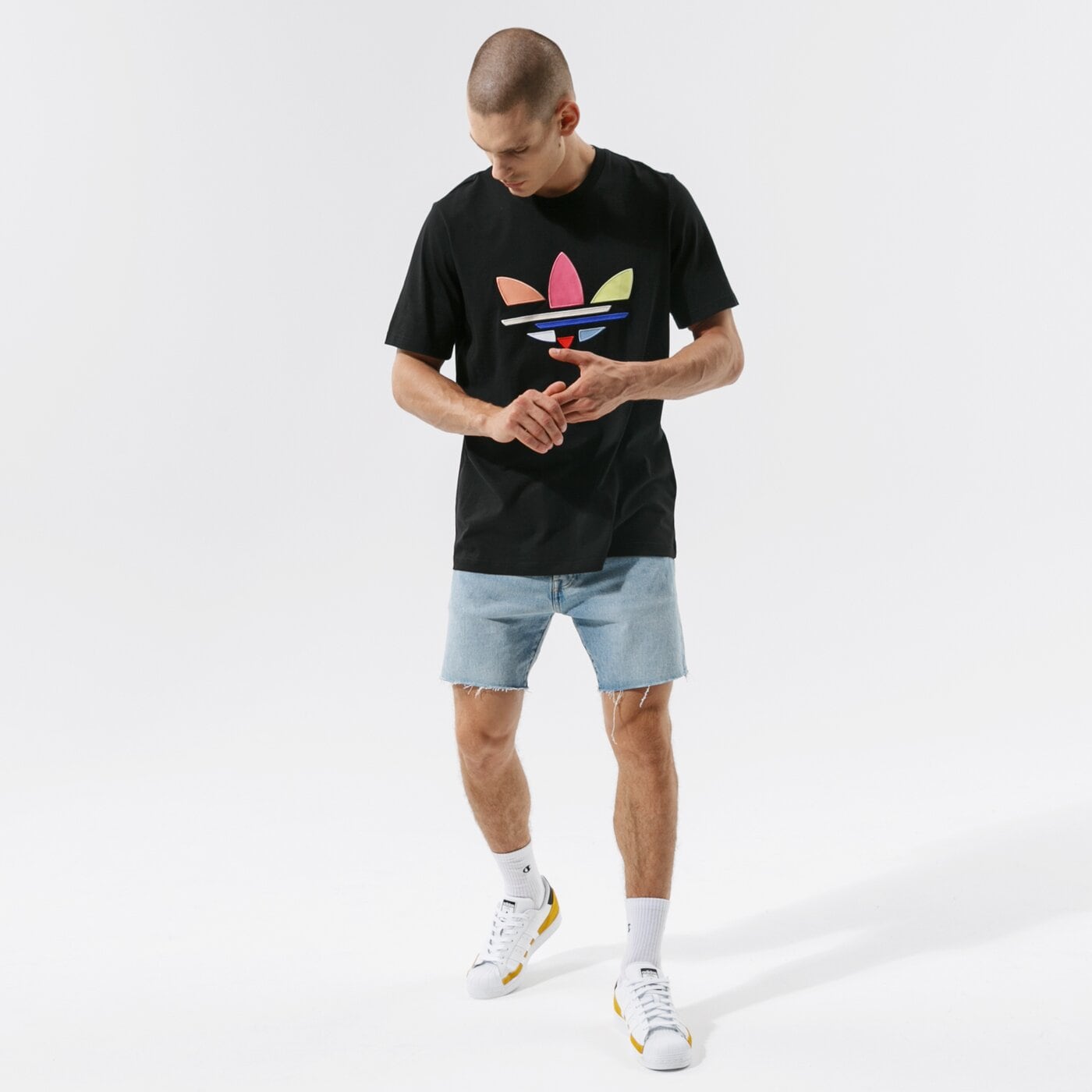 Мъжка тениска ADIDAS ТЕНИСКА ST TEE h35646 цвят черен