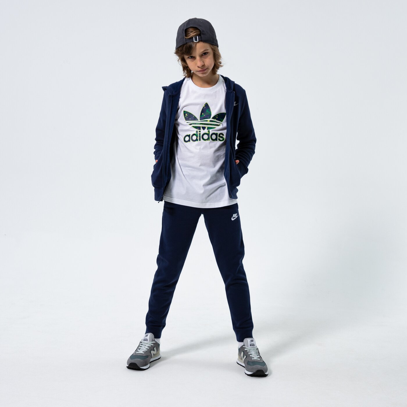 Детска тениска NIKE КОМПЛЕКТ SPORTSWEAR BOY bv3634-410 цвят тъмносин