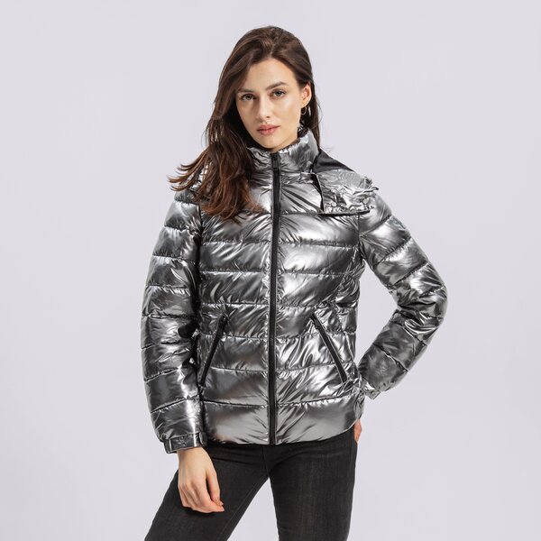 Дамско зимно яке GUESS ЯКЕ FIORENZA JACKET w1bl00web40slvr цвят сребърен