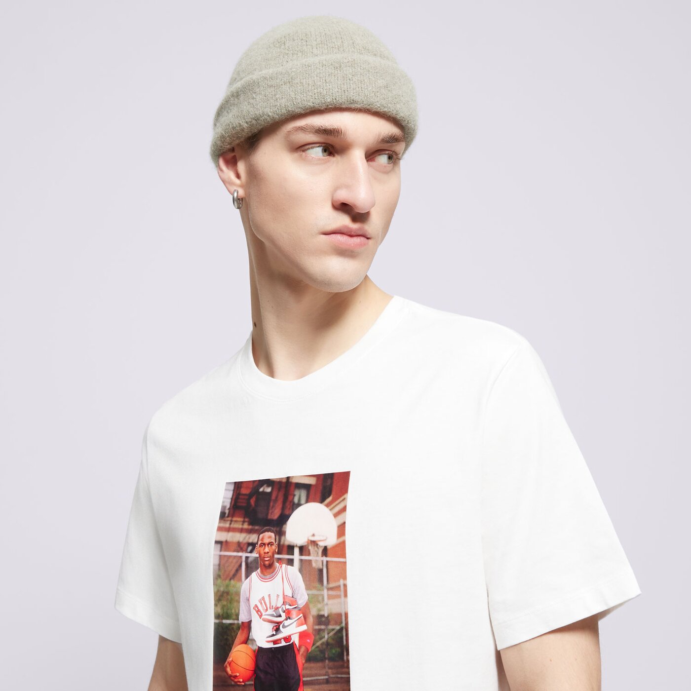 Мъжка тениска JORDAN ТЕНИСКА M J BRAND PHOTO SS CREW hj2354-100 цвят бял