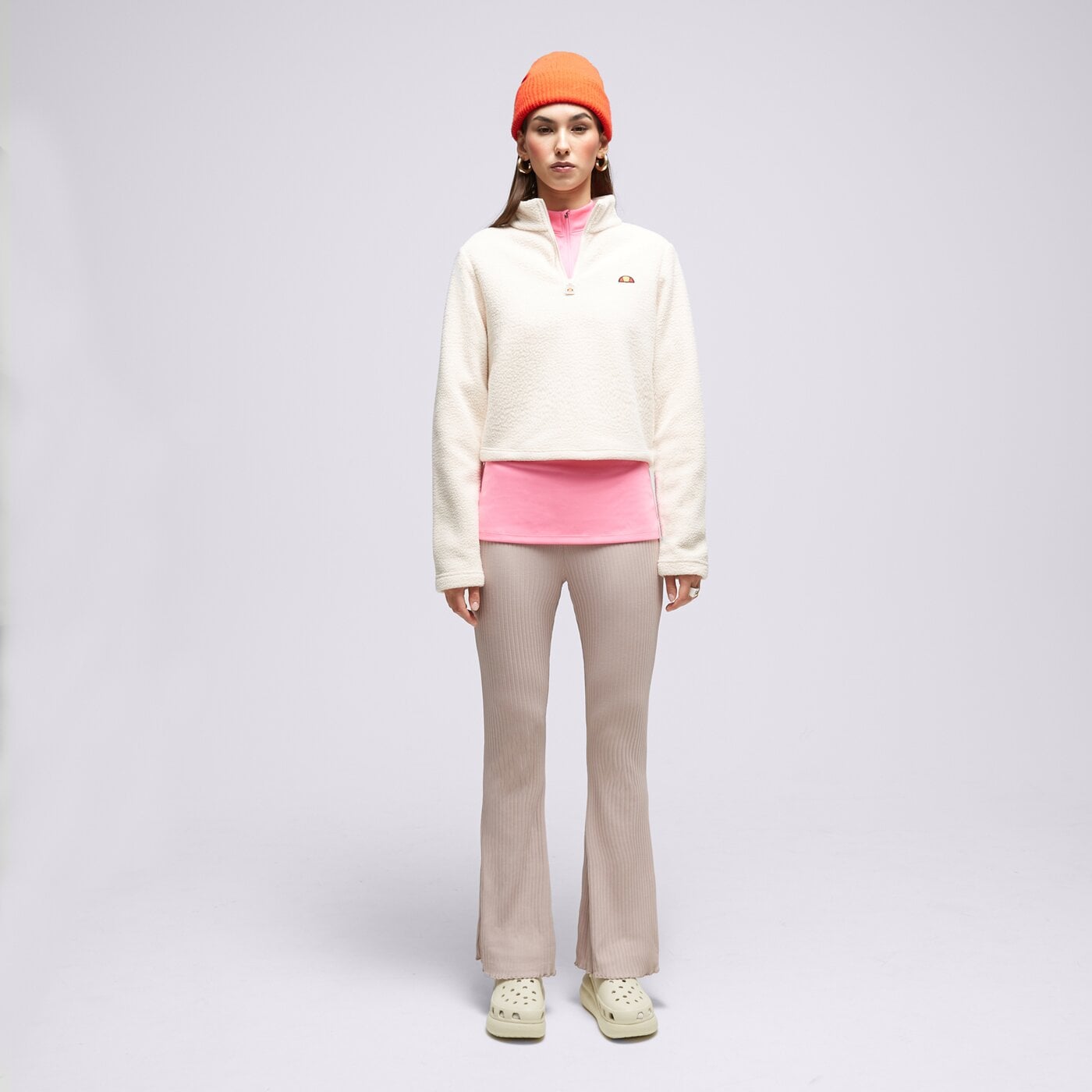 Дамски суичър ELLESSE СУИТЧЪР С ЦИП SENATORE OFF WHT 1/2 ZIP TRA  sgt19159904 цвят бежов