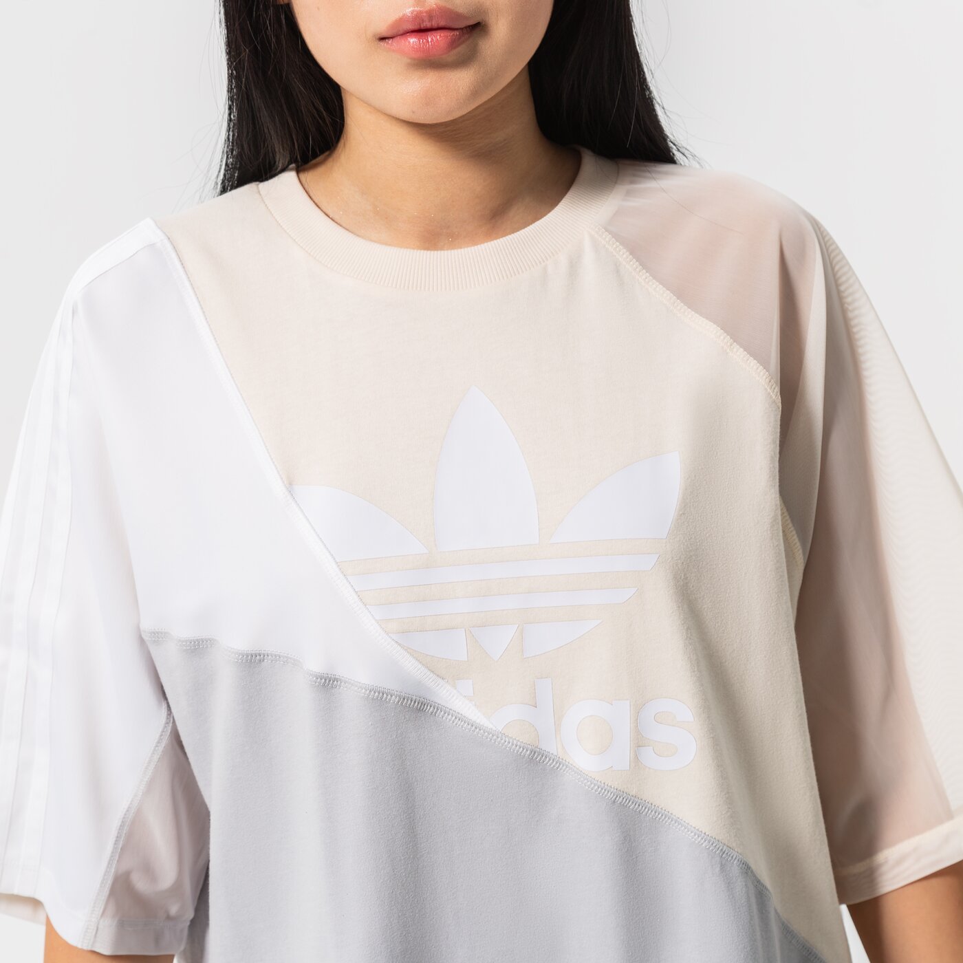 Дамски ADIDAS РОКЛЯ TEE АНЦУГS hc0636 цвят сив