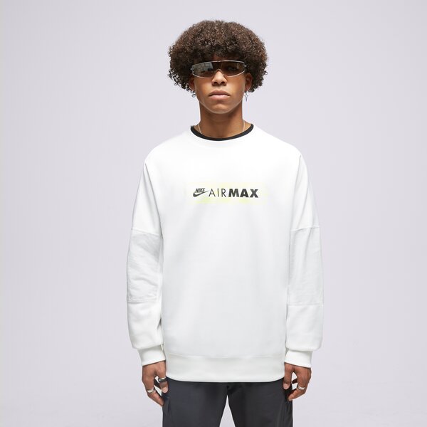 Мъжки суичър NIKE СУИТЧЪР MAX PK CREW WHT/VLT SWEATSHIRT fb1437-100 цвят бял
