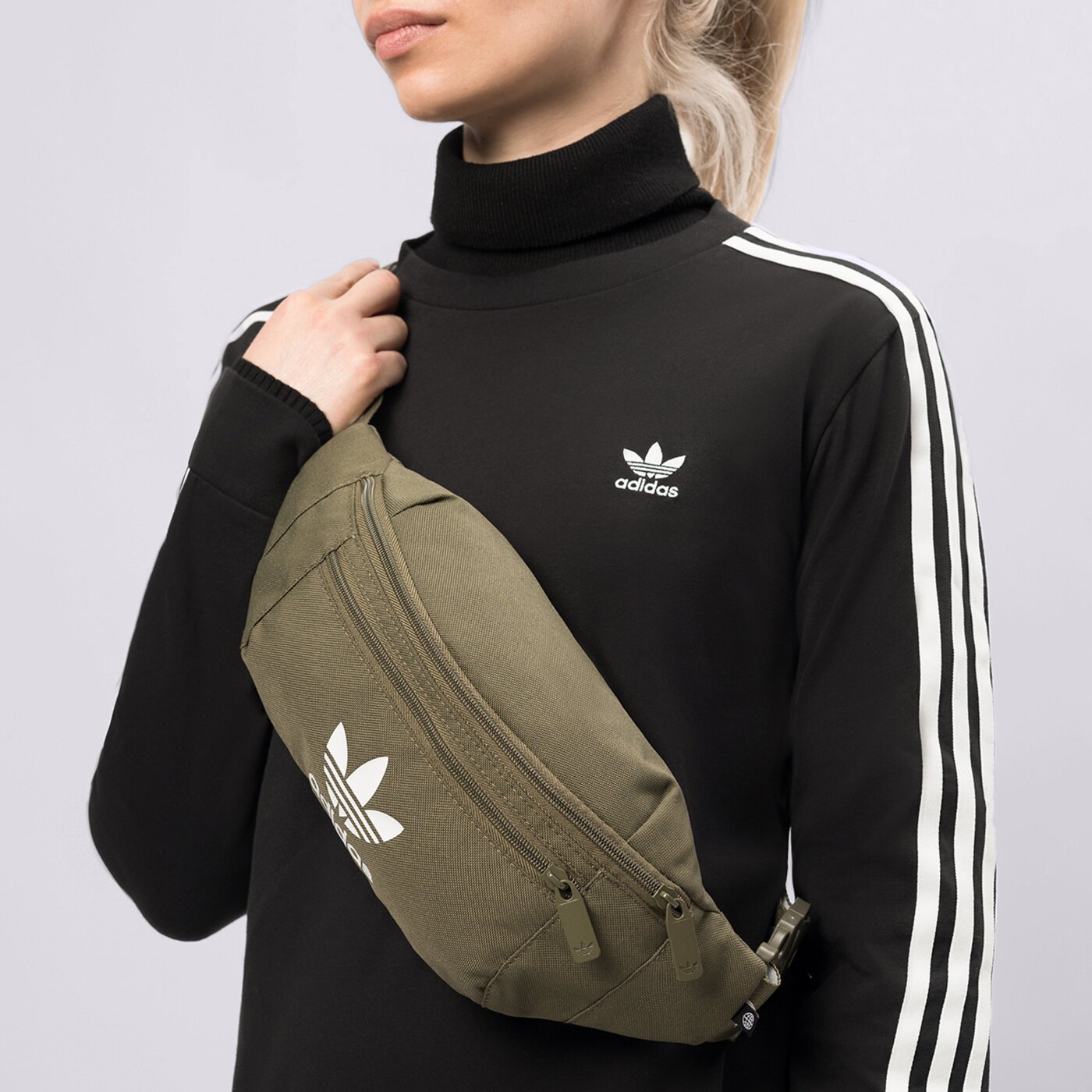 Дамска чанта за кръст ADIDAS ЧАНТА AC WAISTBAG  ic8620 цвят каки