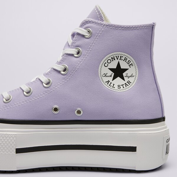 Дамски маратонки CONVERSE CHUCK TAYLOR ALL STAR LIFT DOUBLE STACK a15206c цвят виолетов