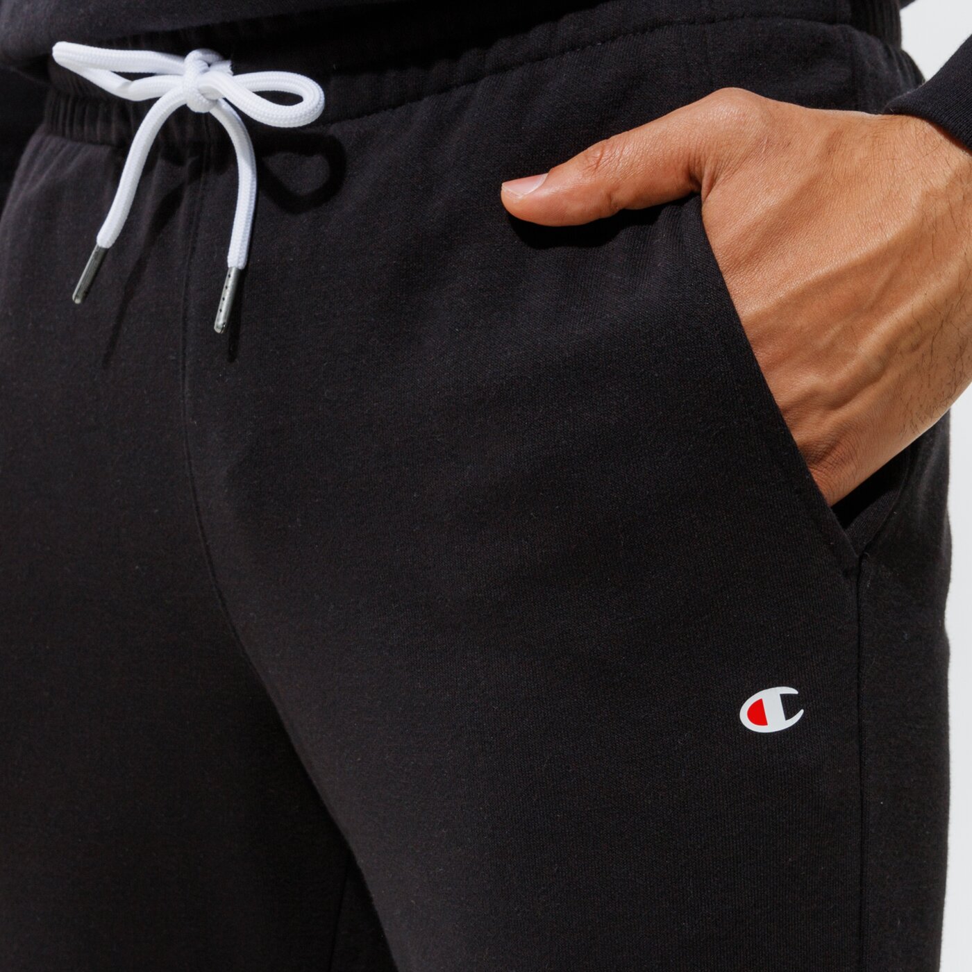 Мъжки панталони CHAMPION ПАНТАЛОНИ RIB CUFF PANTS 216017kk001 цвят черен