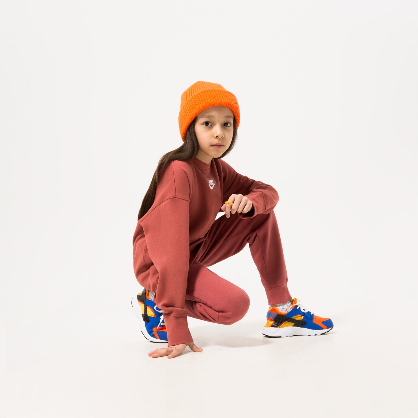 Детски суичър NIKE СУИТЧЪР SPORTSWEAR CLUB FLEECE CREW GIRL dd7473-691 цвят розов