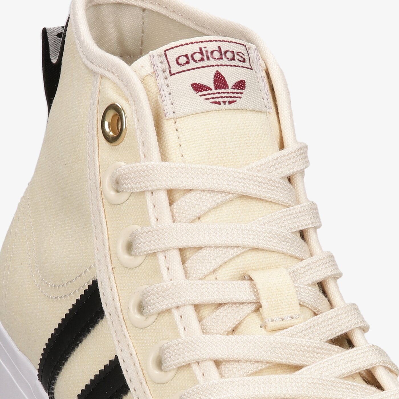 Дамски маратонки ADIDAS NIZZA PLATFORM MID W h00641 цвят бежов