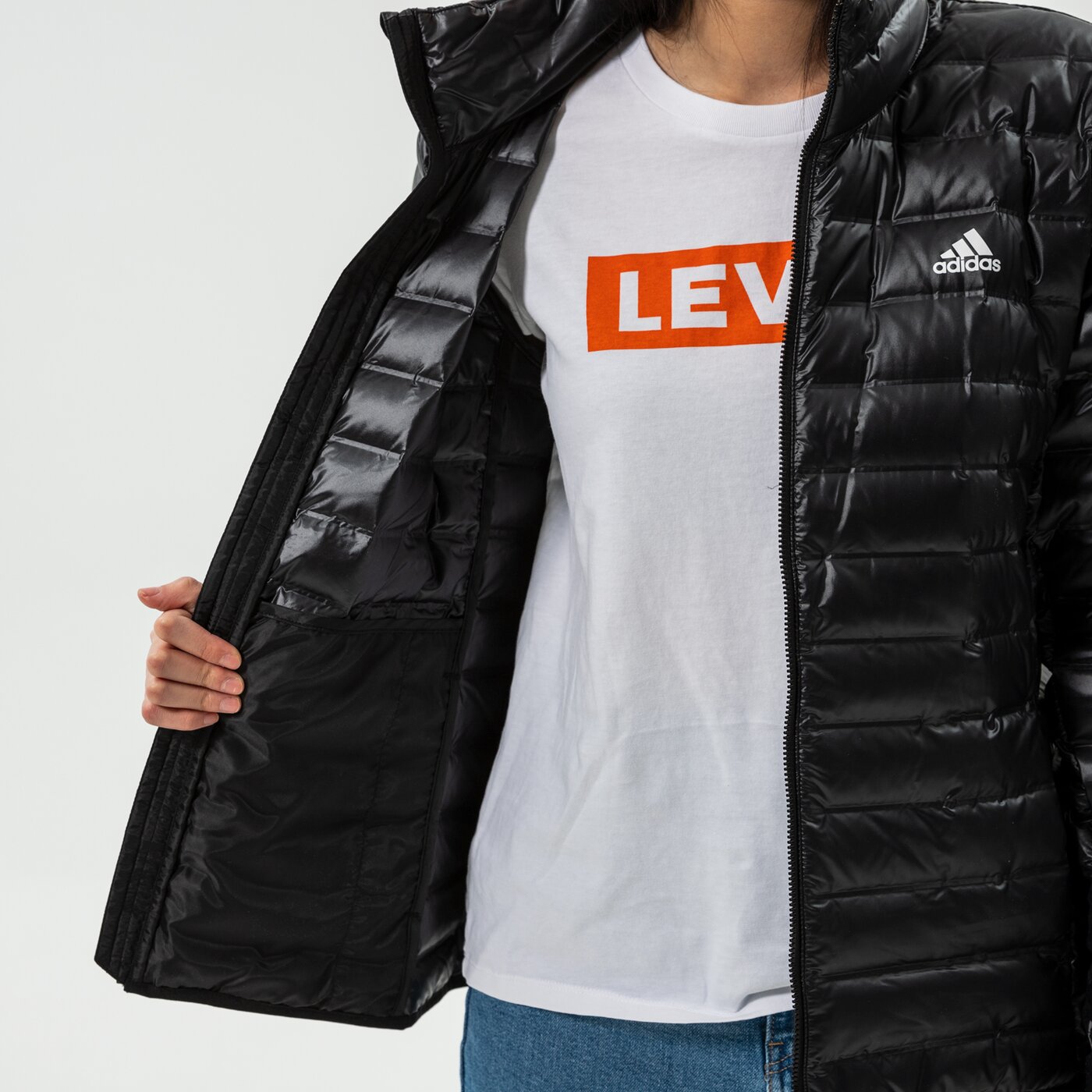 Дамско зимно яке ADIDAS ЯКЕ W VARILITE J bq1982 цвят черен