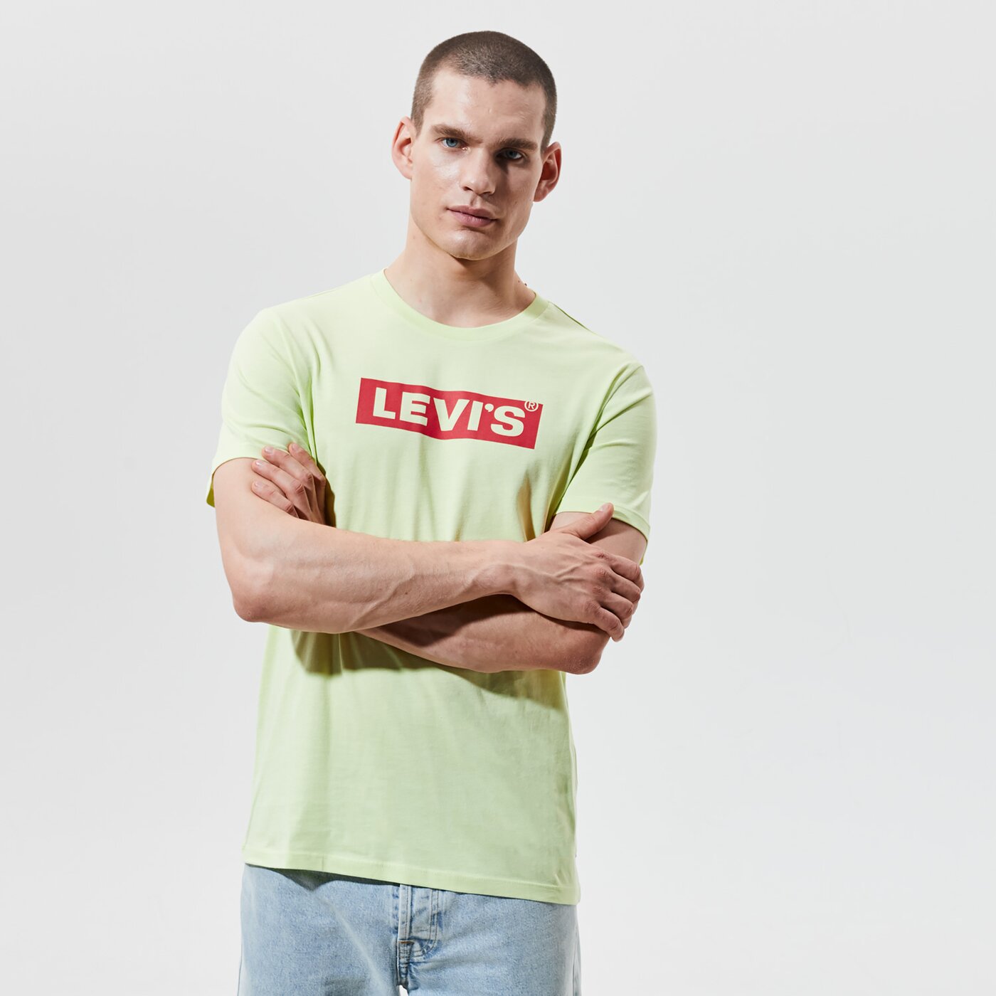 Мъжка тениска LEVI'S ТЕНИСКА BOXTAB GRAPHIC TEE 85785-0032 цвят зелен