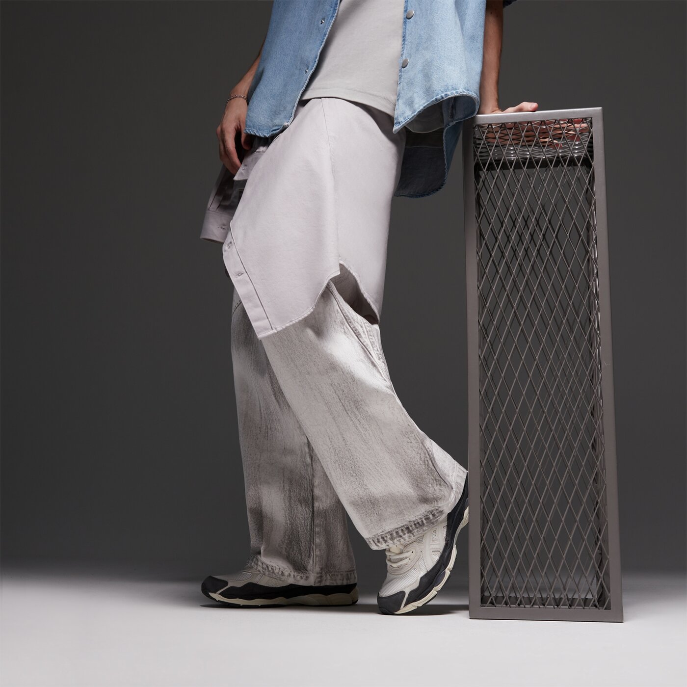 Мъжки маратонки ASICS NYC 1203a383-111 цвят бял