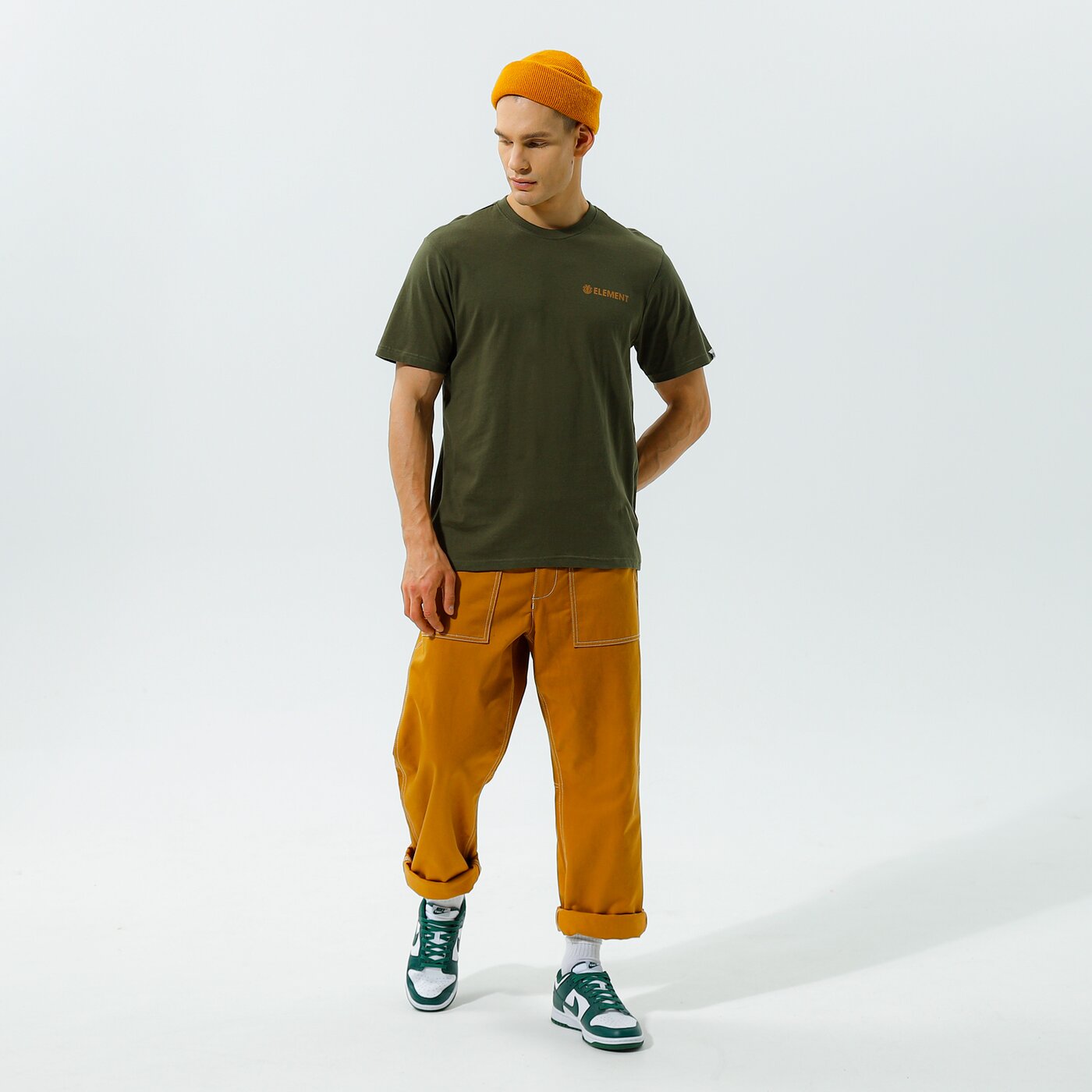 Мъжка тениска ELEMENT ТЕНИСКА BLAZIN CHEST SS z1ssi6531 цвят каки