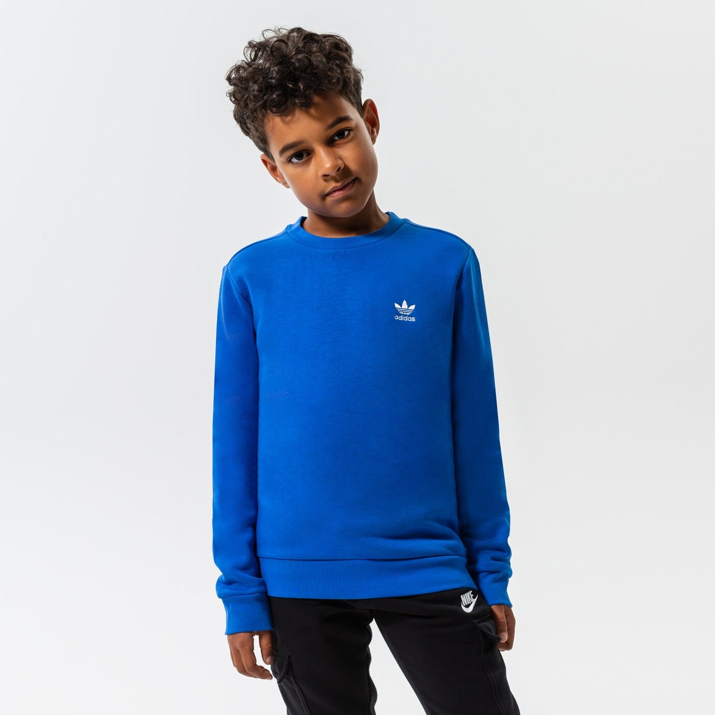 Детски суичър ADIDAS СУИТЧЪР CREW BOY hk2894 цвят тъмносин