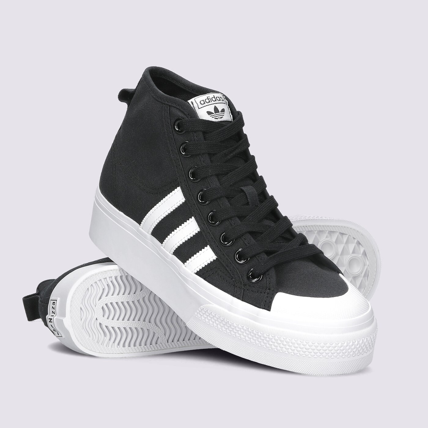 Дамски маратонки ADIDAS NIZZA PLATFORM MID W fy2783 цвят черен
